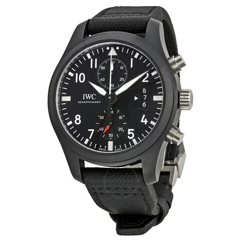 iwc 388007|IWC IW388007 Pilots Chronograph Top Gun in Black Ceramic on .